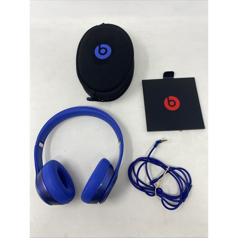 Beats by Dr. Dre Solo2 Wired on Ear Headphones - Blue Sapphire (MJW32AM/A)